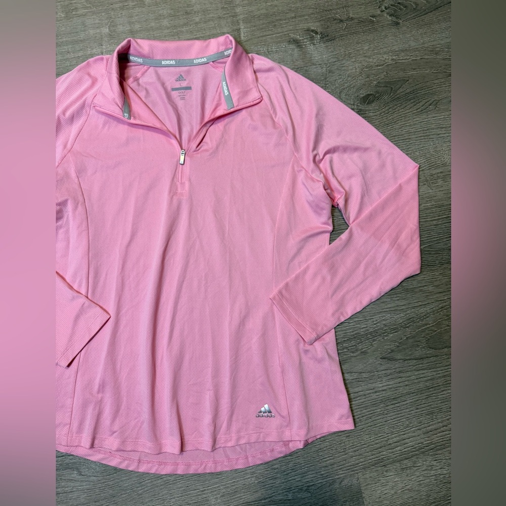 •ADIDAS• GOLF QUARTER ZIP LONG SLEEVE - Picture 2 of 6